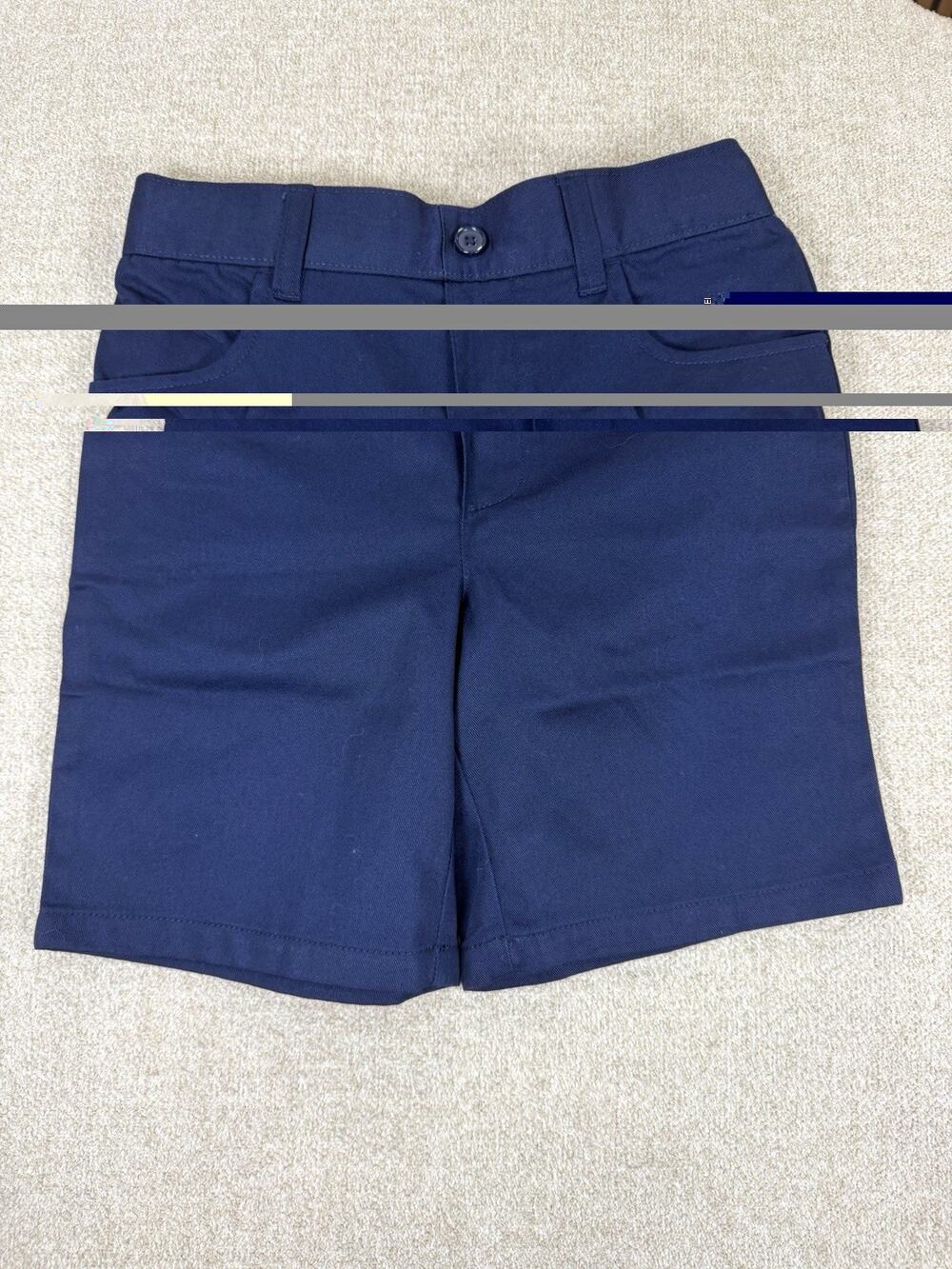 French Toast Boys Uniform Shorts Navy Solid Size 8 Adjustable Waist